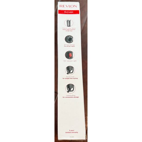 Revlon 3 Barrel Jumbo Waver - Picture 14 of 16